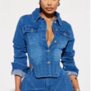 Fashion Nova Blue Jean Jacket
